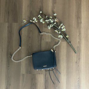 Rebecca Minkoff Avery Crossbody Bag Navy with Gold Hardware